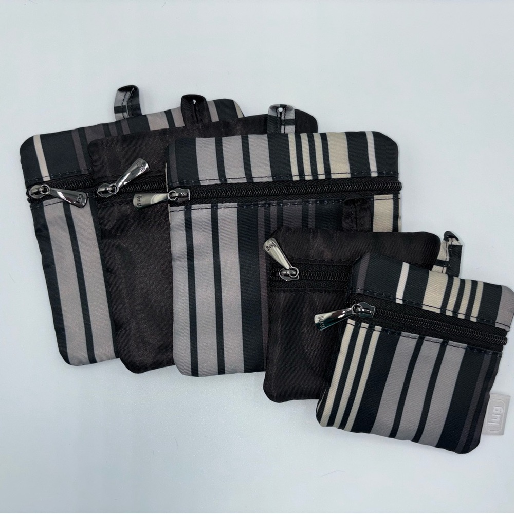 Lug twinkle pouches jewelry love stripe black